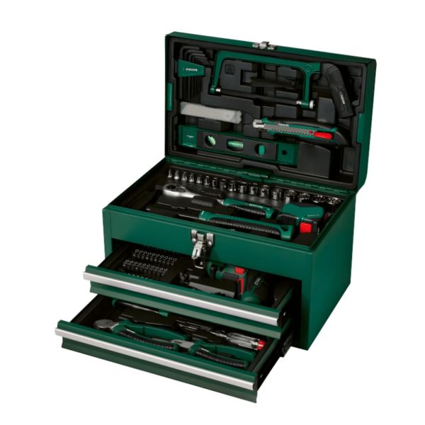 PARKSIDE® Werkzeugkoffer mit Akku-Schrauber PWBM A1 – 92-teilig